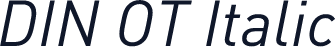 DIN OT Italic