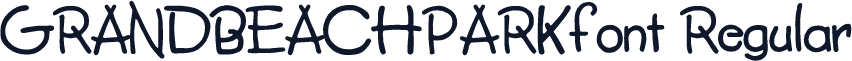 GRANDBEACHPARKfont Regular