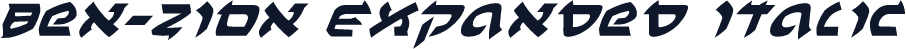 Ben-Zion Expanded Italic