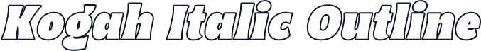 Kogah Italic Outline