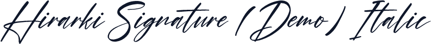 Hirarki Signature (Demo) Italic