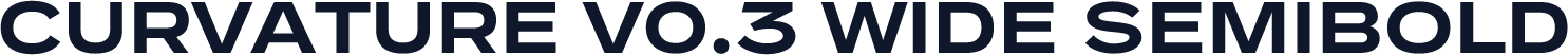 Curvature v0.3 Wide Semibold