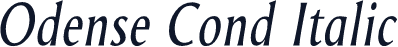 Odense Cond Italic