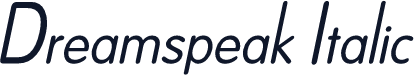 Dreamspeak Italic