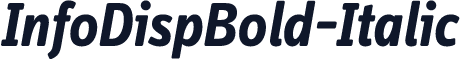InfoDispBold-Italic
