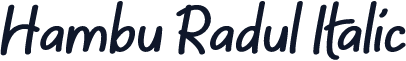 Hambu Radul Italic