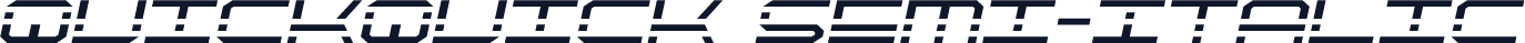 QuickQuick Semi-Italic