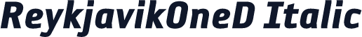 ReykjavikOneD Italic