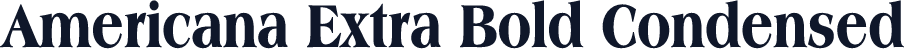 Americana Extra Bold Condensed