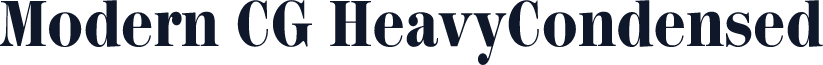 Modern CG HeavyCondensed