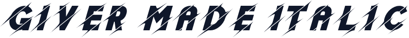 Giver Made Italic