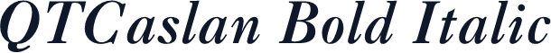 QTCaslan Bold Italic