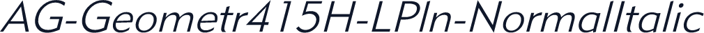 AG-Geometr415H-LPln-NormalItalic