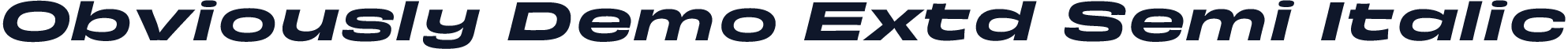Obviously Demo Extd Semi Italic