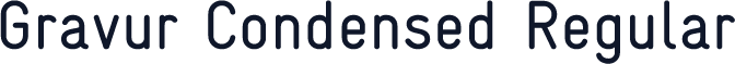 Gravur Condensed Regular