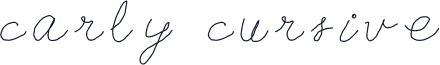carly cursive