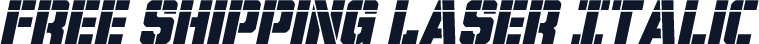 Free Shipping Laser Italic