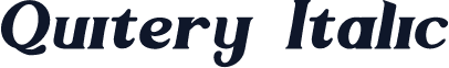 Quitery-Italic