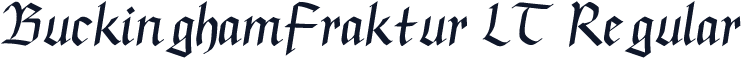 BuckinghamFraktur LT Regular