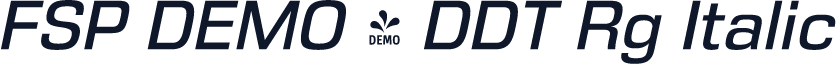 FSP DEMO - DDT Rg Italic