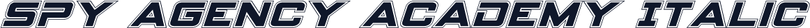 Spy Agency Academy Italic