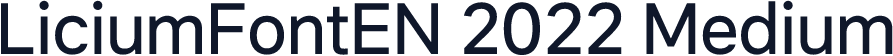 LiciumFontEN 2022 Medium
