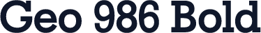 Geo 986 Bold