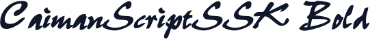 CaimanScriptSSK Bold