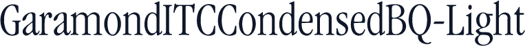GaramondITCCondensedBQ-Light