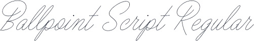 Ballpoint Script Regular