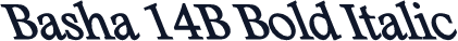 Basha 14B Bold Italic
