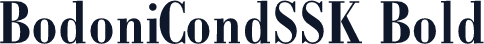 BodoniCondSSK Bold