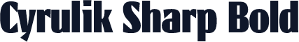 Cyrulik Sharp Bold
