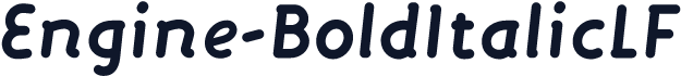 Engine-BoldItalicLF