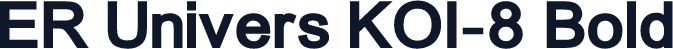 ER Univers KOI-8 Bold