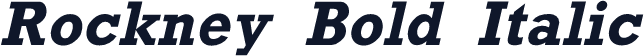Rockney Bold Italic