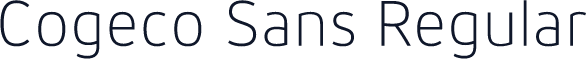 Cogeco Sans Regular