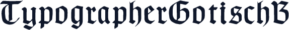TypographerGotischB