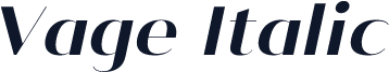 ☞Vage Italic