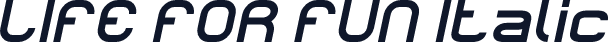 LIFE FOR FUN Italic