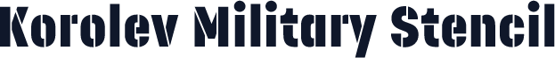 Korolev Military Stencil