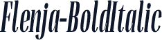 Flenja-BoldItalic
