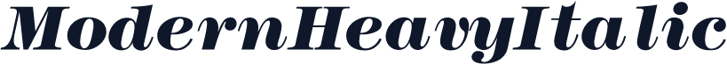 ModernHeavyItalic