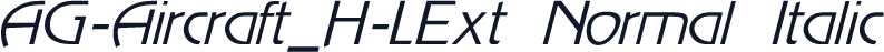 AG-Aircraft_H-LExt Normal Italic