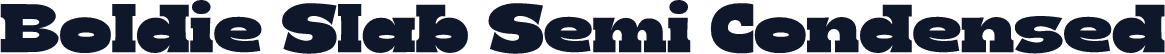 Boldie Slab Semi Condensed