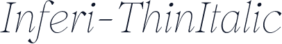 Inferi-ThinItalic