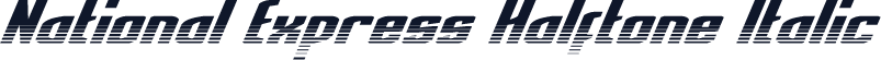 National Express Halftone Italic