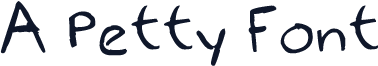 A Petty Font