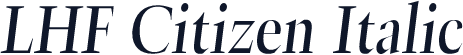 LHF Citizen Italic