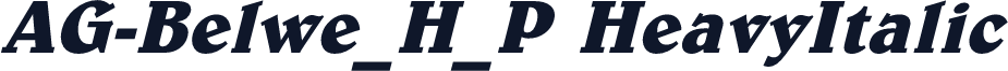 AG-Belwe_H_P HeavyItalic